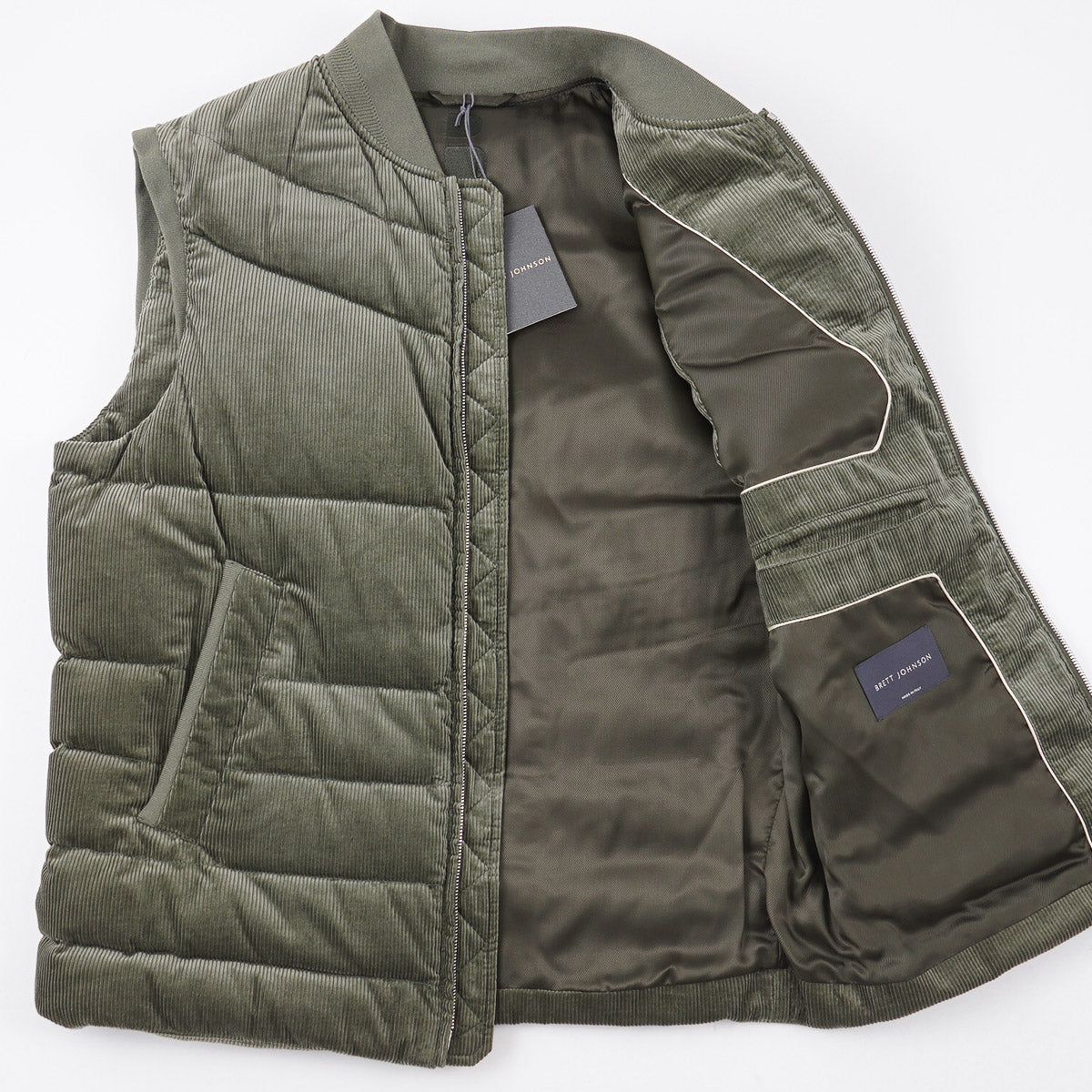 Brett Johnson 'Lucca' Padded Corduroy Gilet