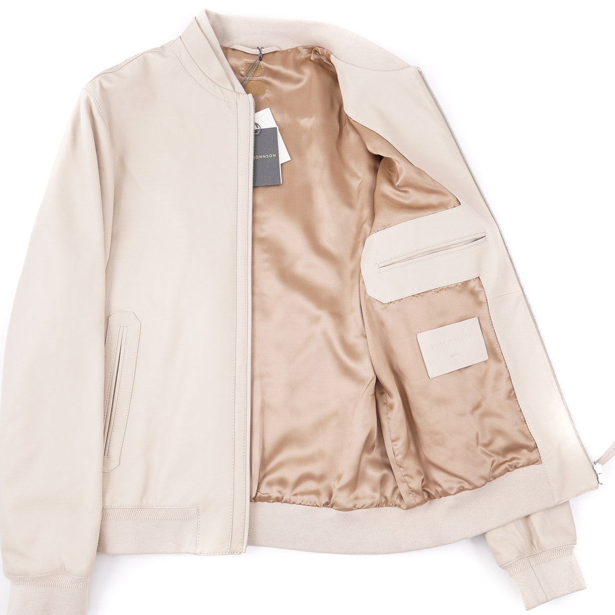 Brett Johnson 'Ravello' Calf Leather Bomber