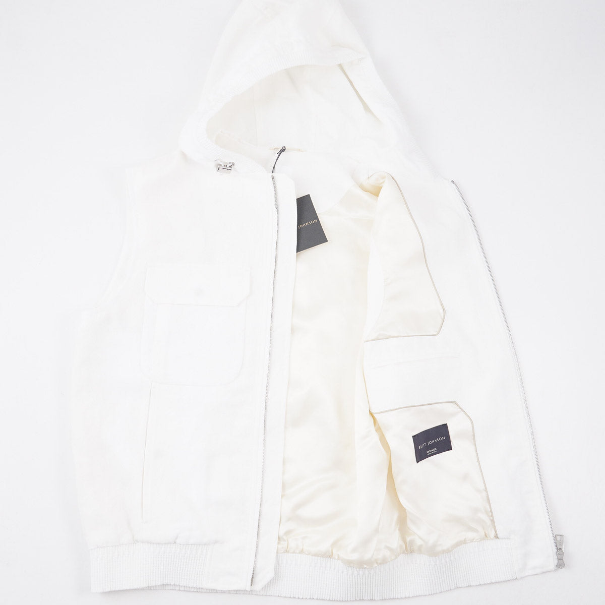 Brett Johnson Hooded Linen Gilet Vest - Top Shelf Apparel