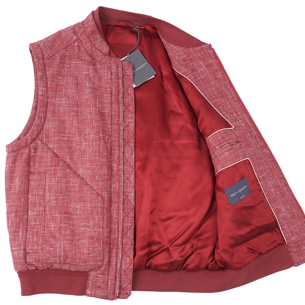 Brett Johnson Wool Silk and Linen Vest - Top Shelf Apparel