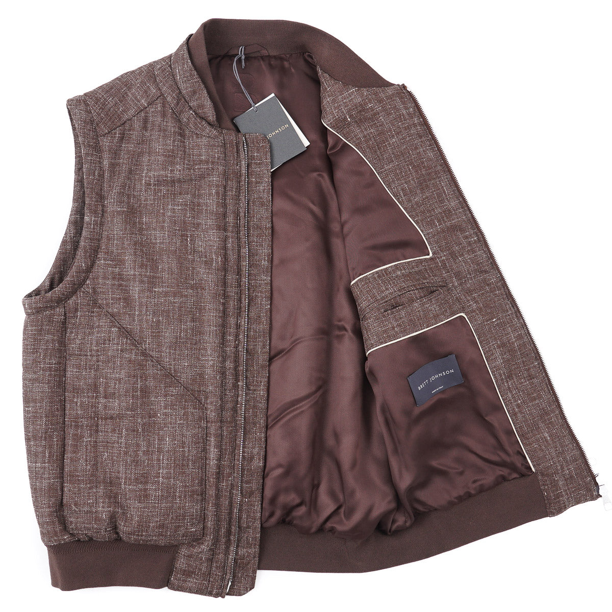Brett Johnson Wool Silk and Linen Vest - Top Shelf Apparel