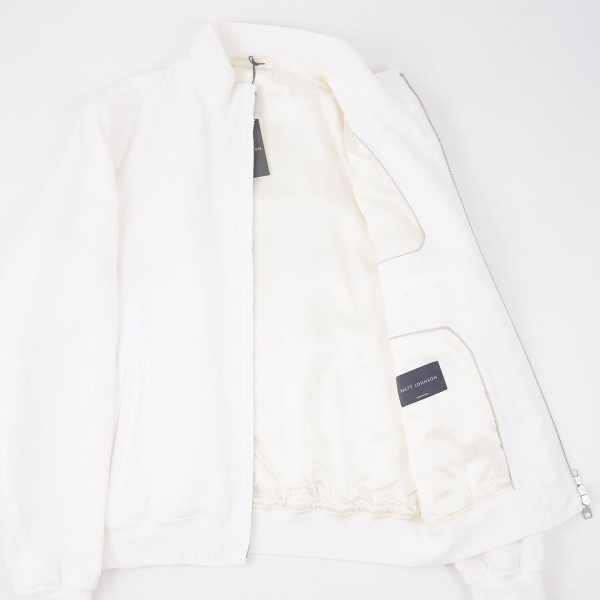 Brett Johnson Linen Bomber Jacket