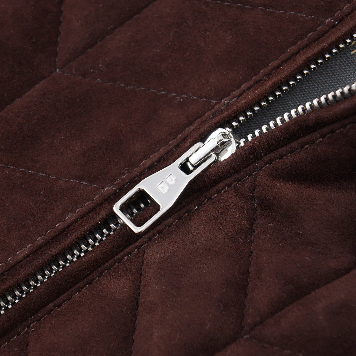 Brett Johnson Quilted Suede Bomber Jacket