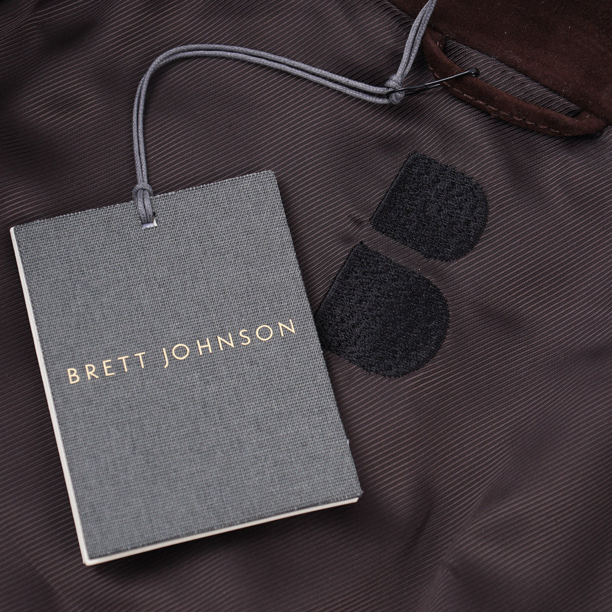 Brett Johnson Quilted Suede Bomber Jacket