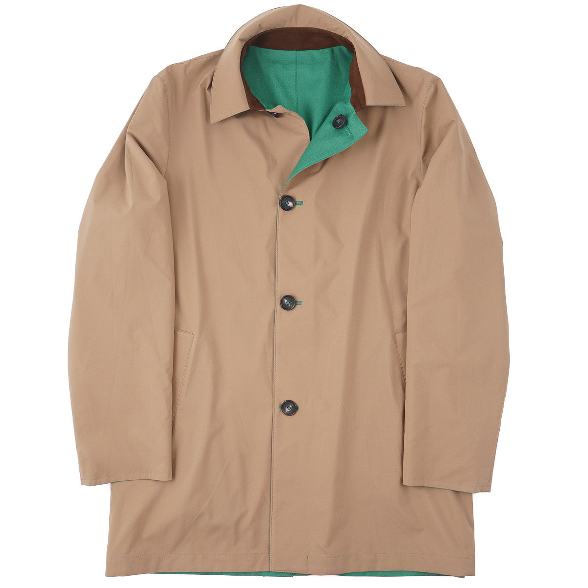 Manto Reversible Light Wool-Silk Coat