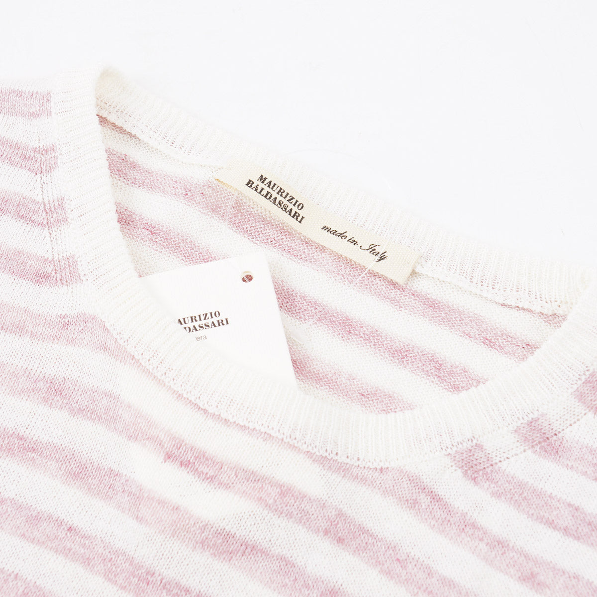 Maurizio Baldassari Linen T-Shirt Sweater - Top Shelf Apparel