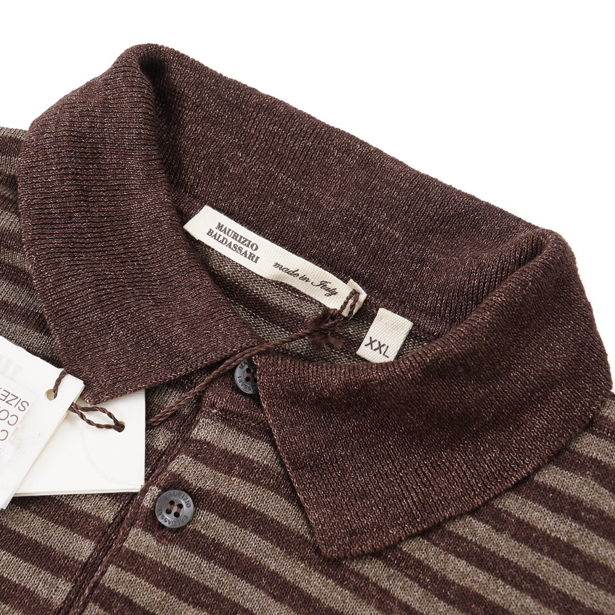 Maurizio Baldassari Linen Polo Shirt - Top Shelf Apparel