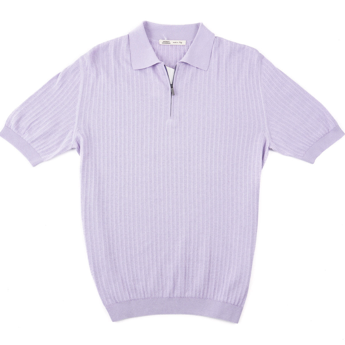Maurizio Baldassari Silk-Cotton Polo Shirt - Top Shelf Apparel