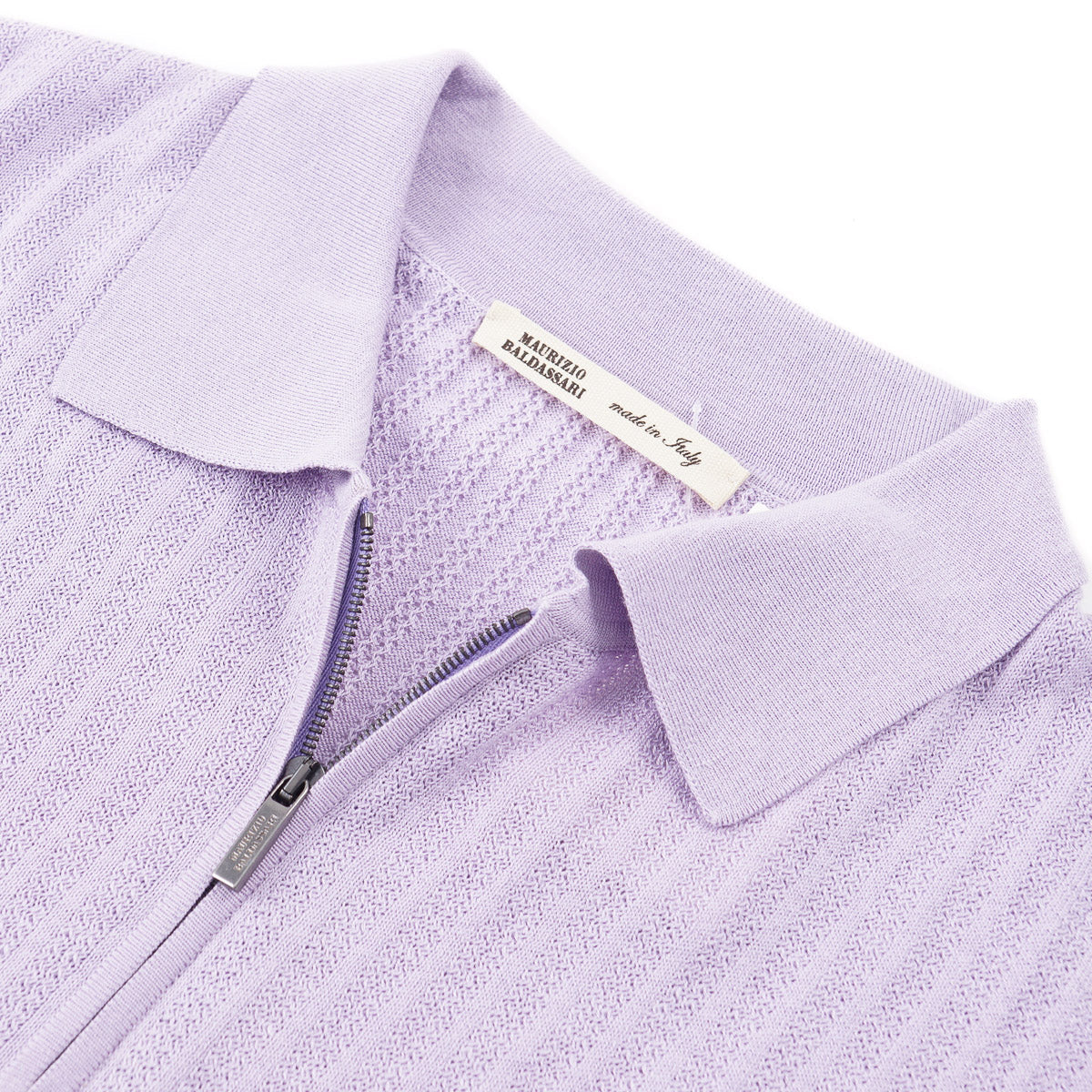 Maurizio Baldassari Silk-Cotton Polo Shirt - Top Shelf Apparel