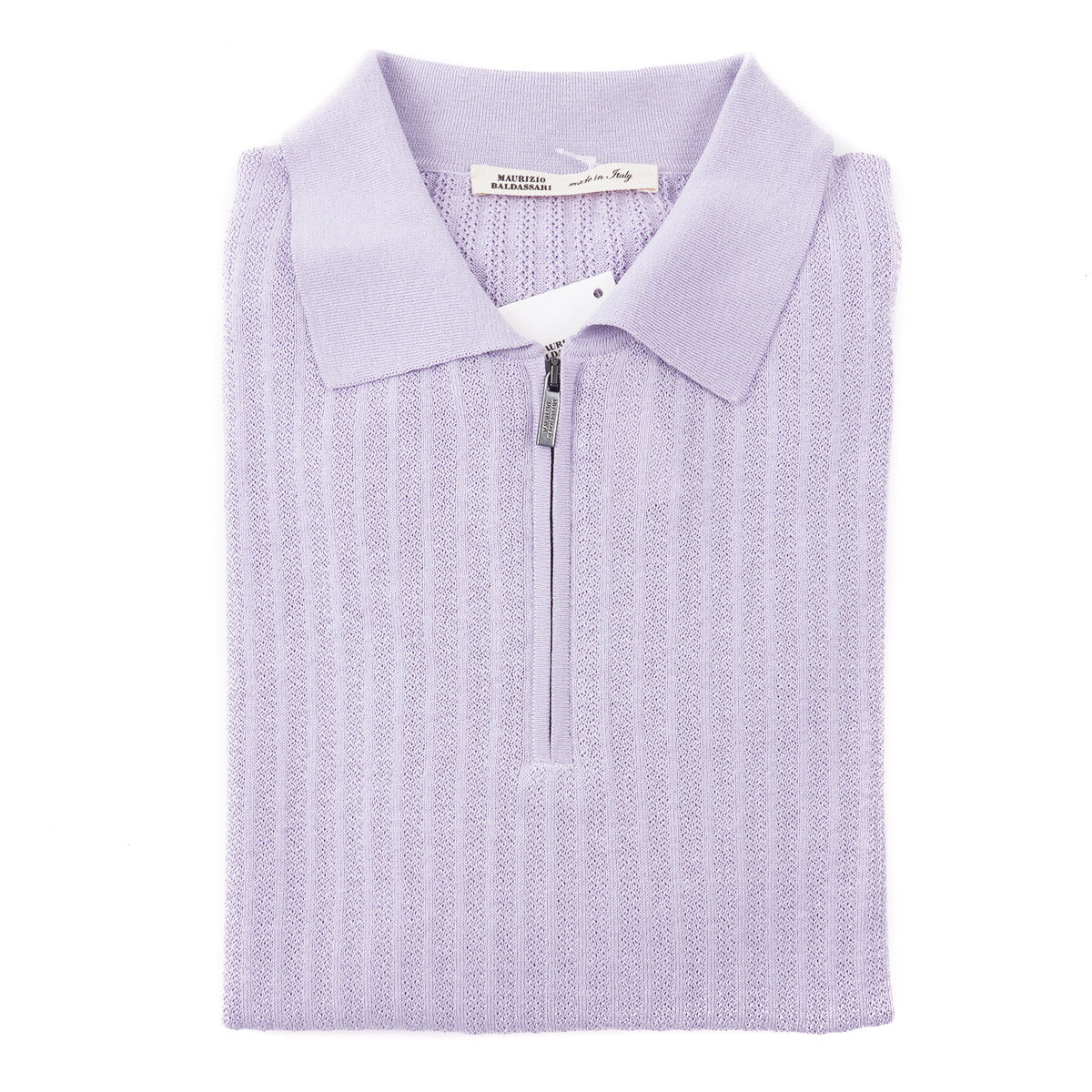 Maurizio Baldassari Silk-Cotton Polo Shirt - Top Shelf Apparel