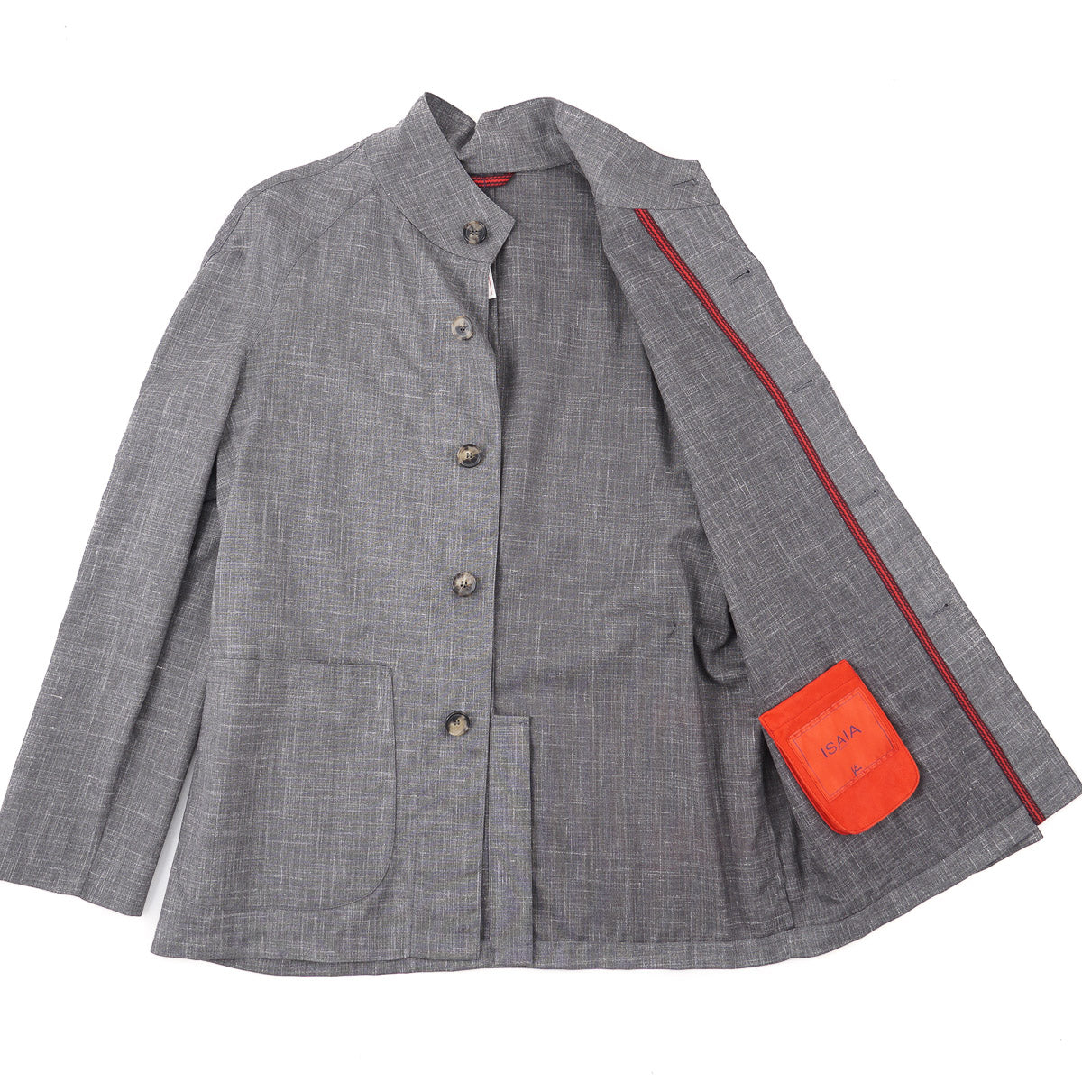 Isaia Wool-Silk-Linen Light Jacket - Top Shelf Apparel
