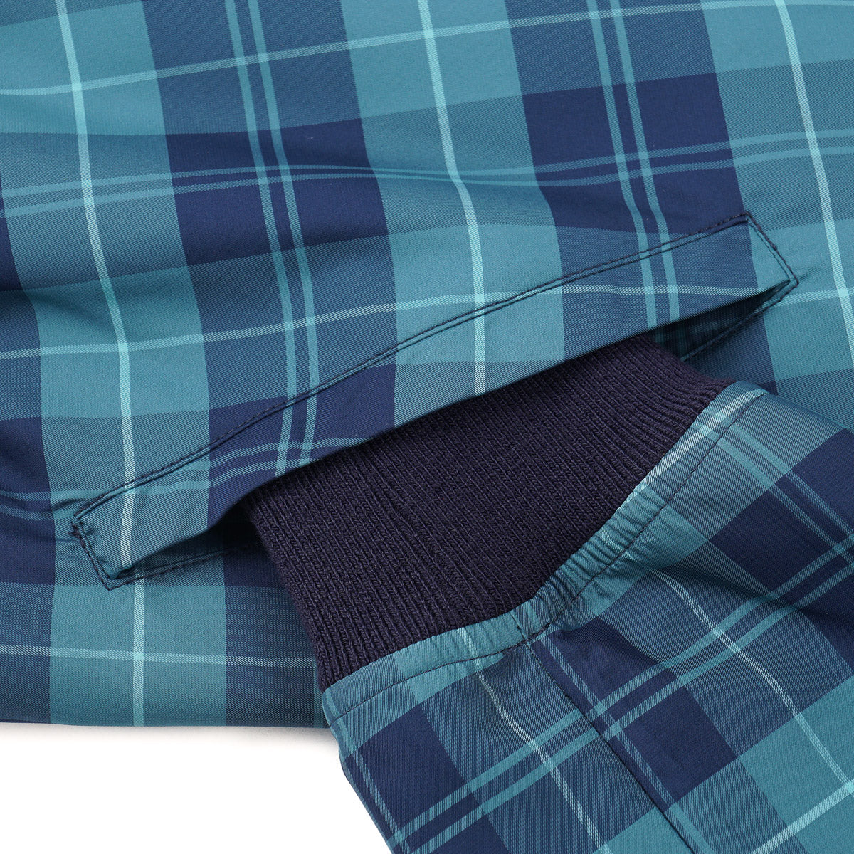 Isaia Tartan Aqua Fabric Jacket - Top Shelf Apparel