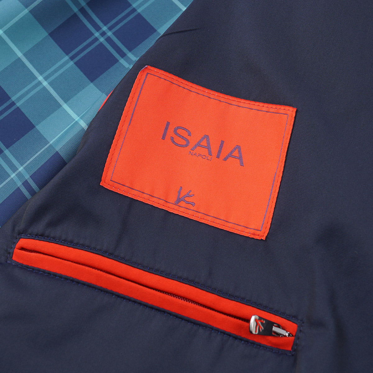 Isaia Light Aqua Fabric Overcoat - Top Shelf Apparel