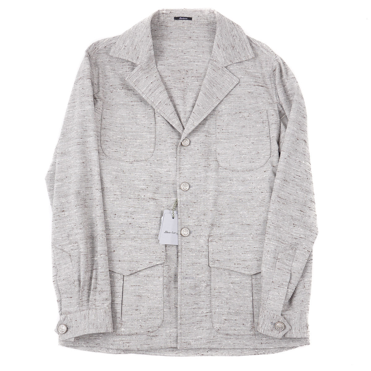 Sartorio Lightweight Wool-Silk Field Jacket - Top Shelf Apparel