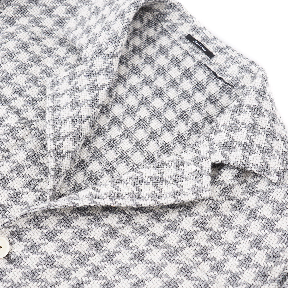 Sartorio Houndstooth Alpaca Field Jacket - Top Shelf Apparel