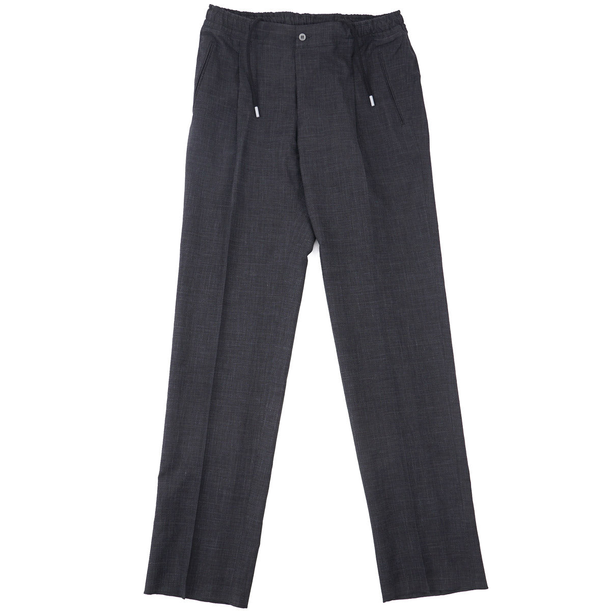 Sartorio Wool-Silk-Linen Drawstring Pants - Top Shelf Apparel