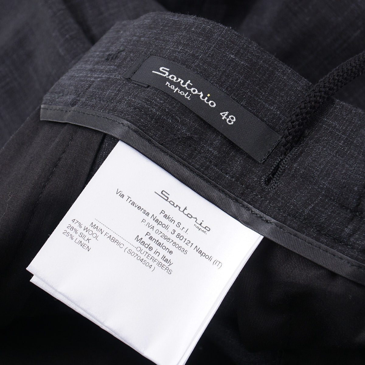 Sartorio Wool-Silk-Linen Drawstring Pants - Top Shelf Apparel