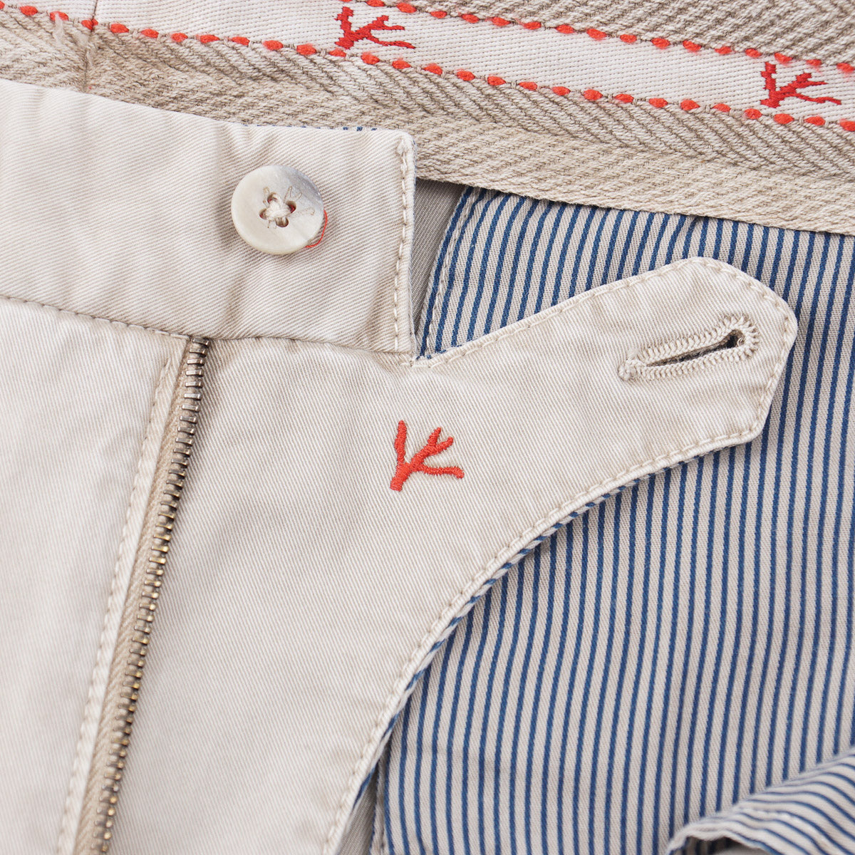 Isaia Slim-Fit Twill Cotton Chinos - Top Shelf Apparel