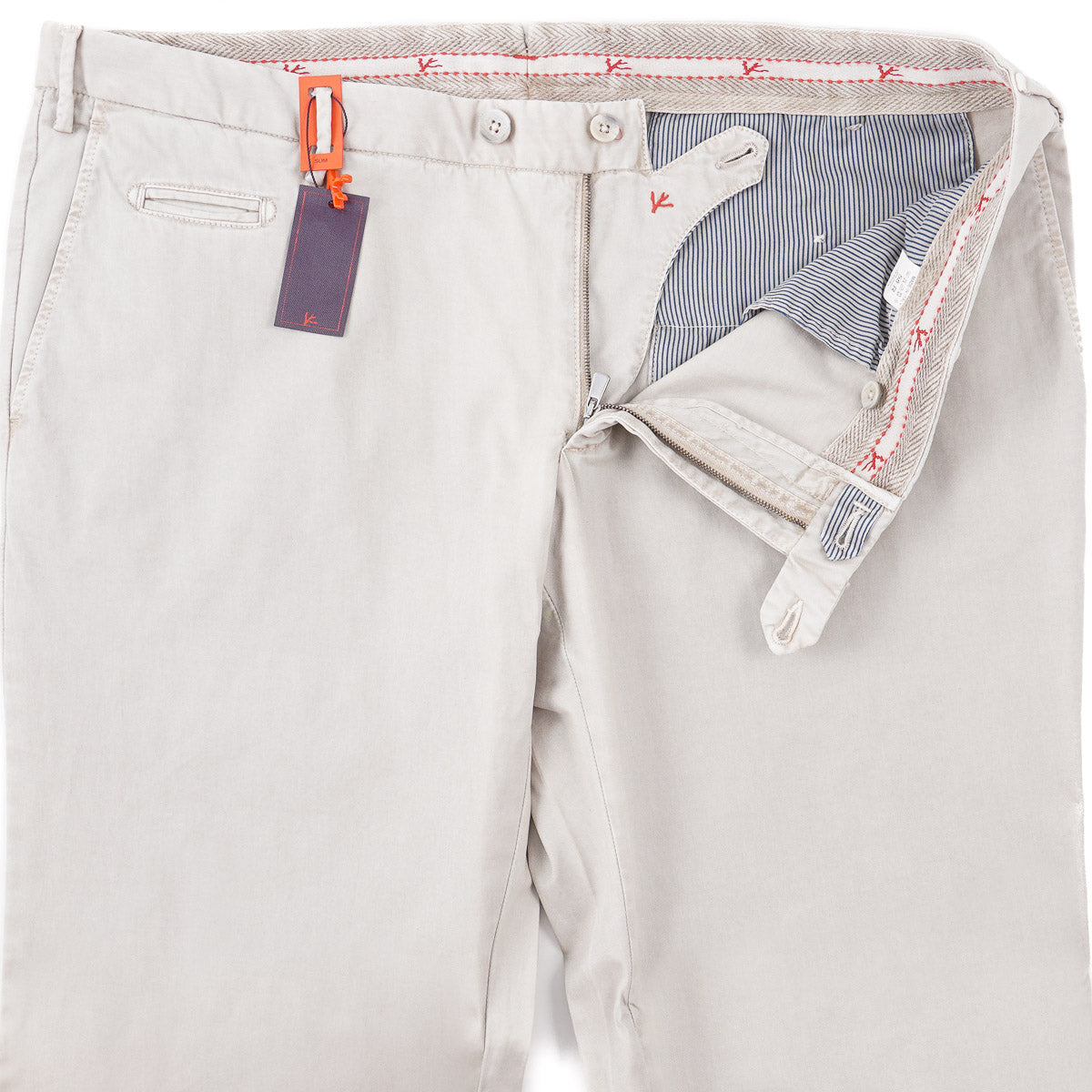 Isaia Slim-Fit Twill Cotton Chinos - Top Shelf Apparel