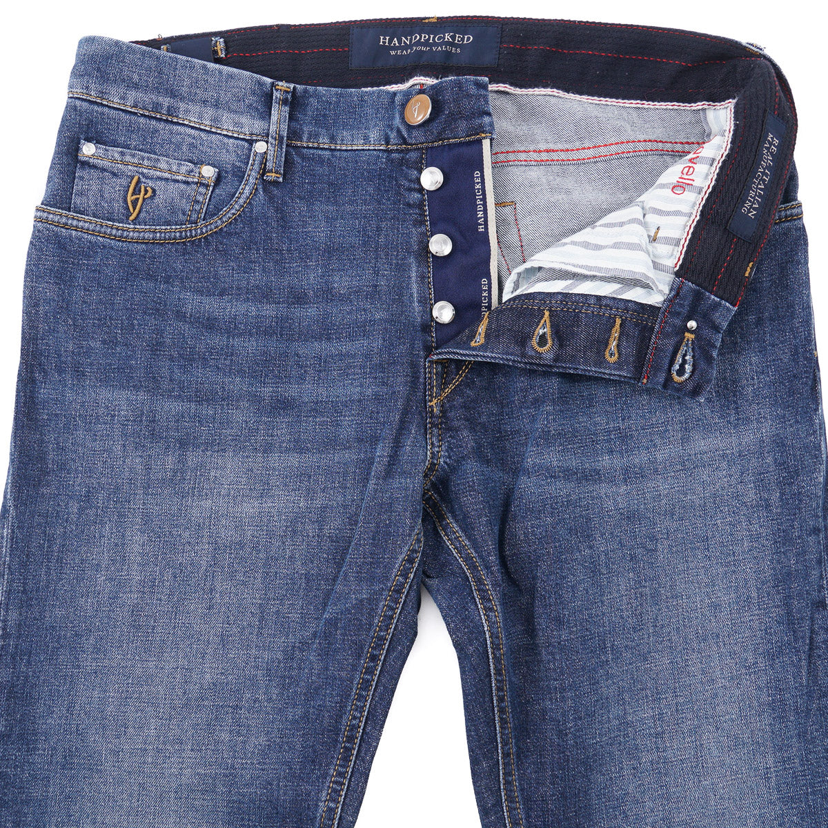 Handpicked 'Ravello' Slim-Fit Denim Jeans - Top Shelf Apparel