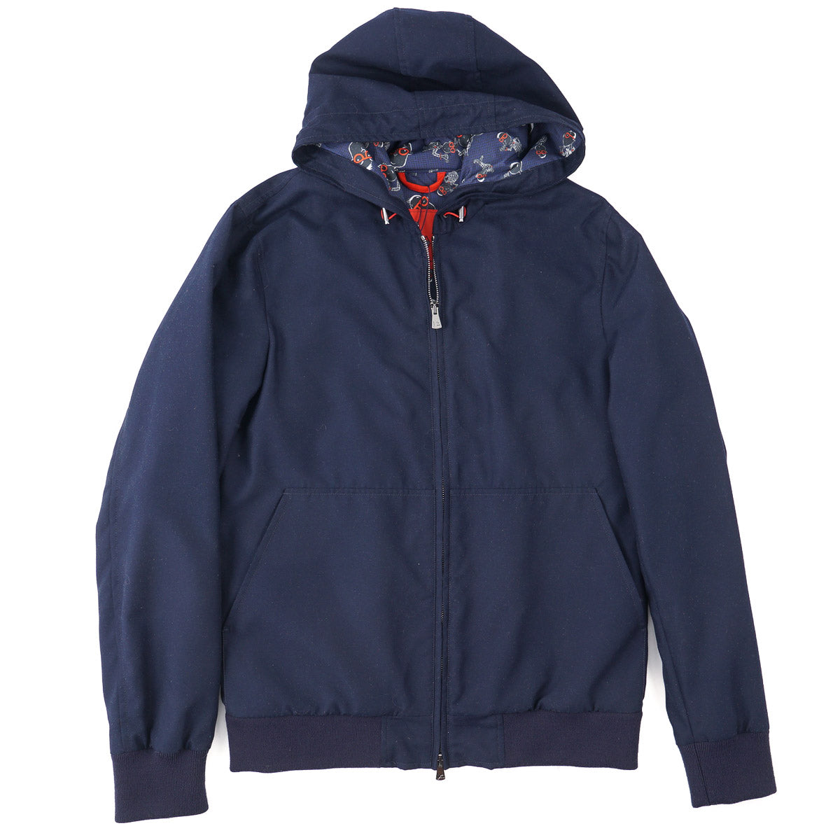Isaia Aqua Fabric Hooded Jacket - Top Shelf Apparel