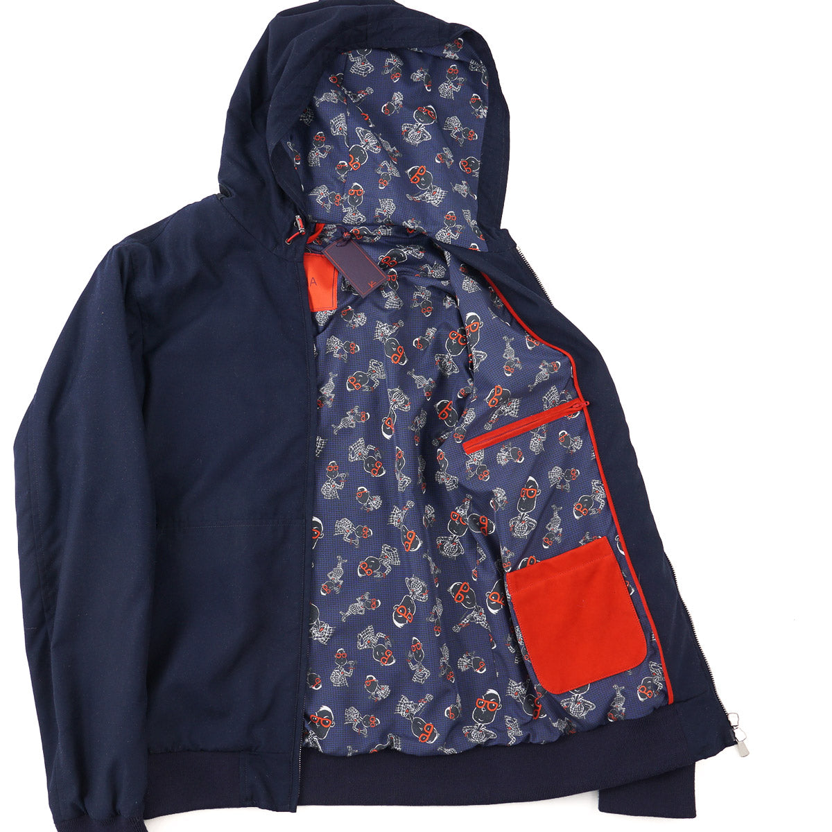 Isaia Aqua Fabric Hooded Jacket - Top Shelf Apparel
