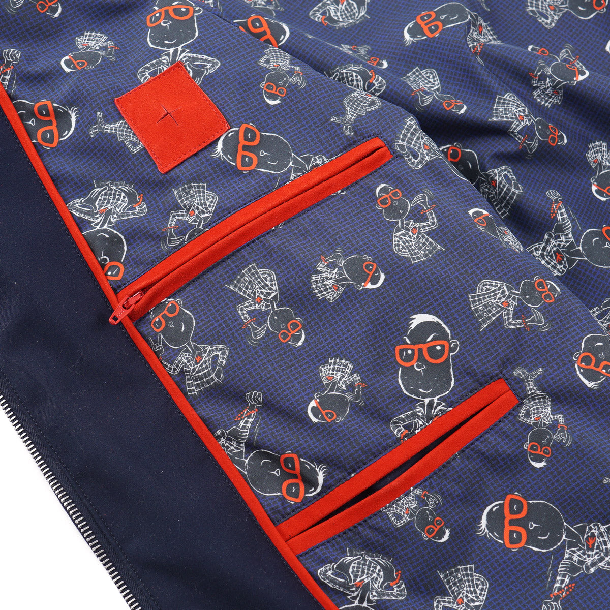 Isaia Aqua Fabric Hooded Jacket - Top Shelf Apparel