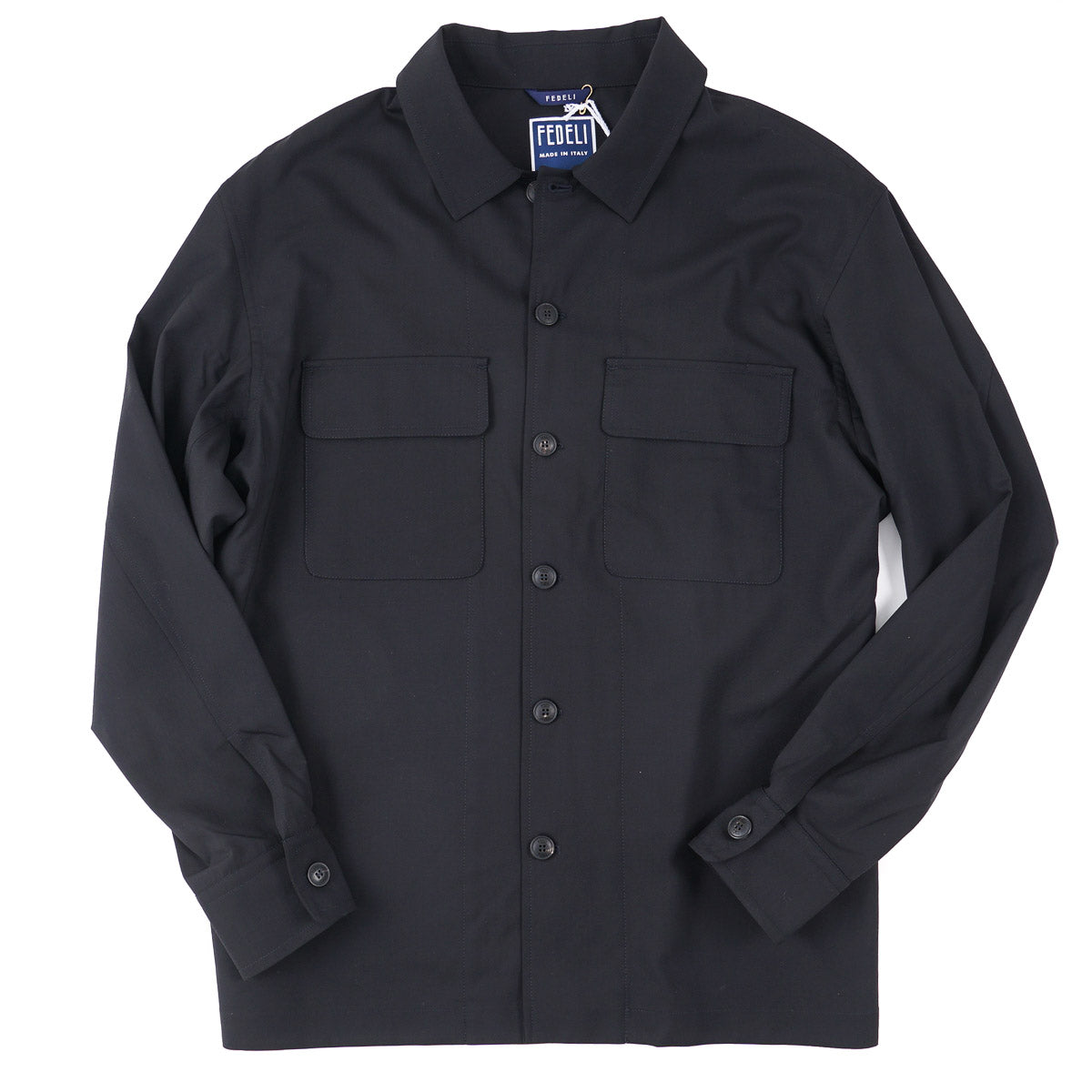 Fedeli Lightweight Wool Overshirt Jacket - Top Shelf Apparel