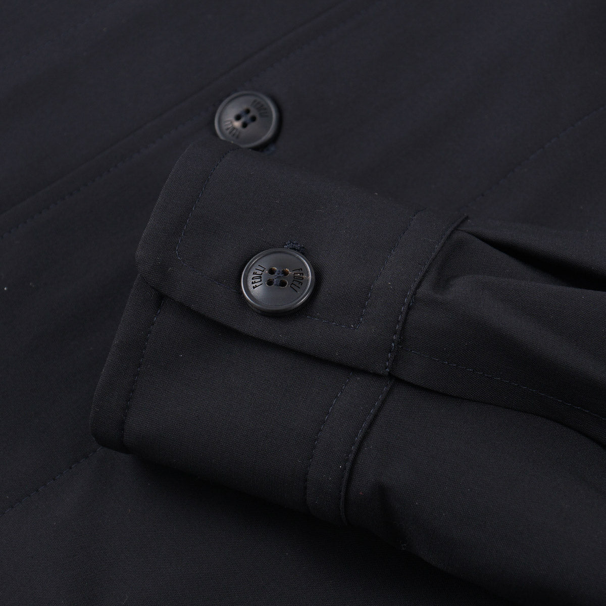 Fedeli Lightweight Wool Overshirt Jacket - Top Shelf Apparel