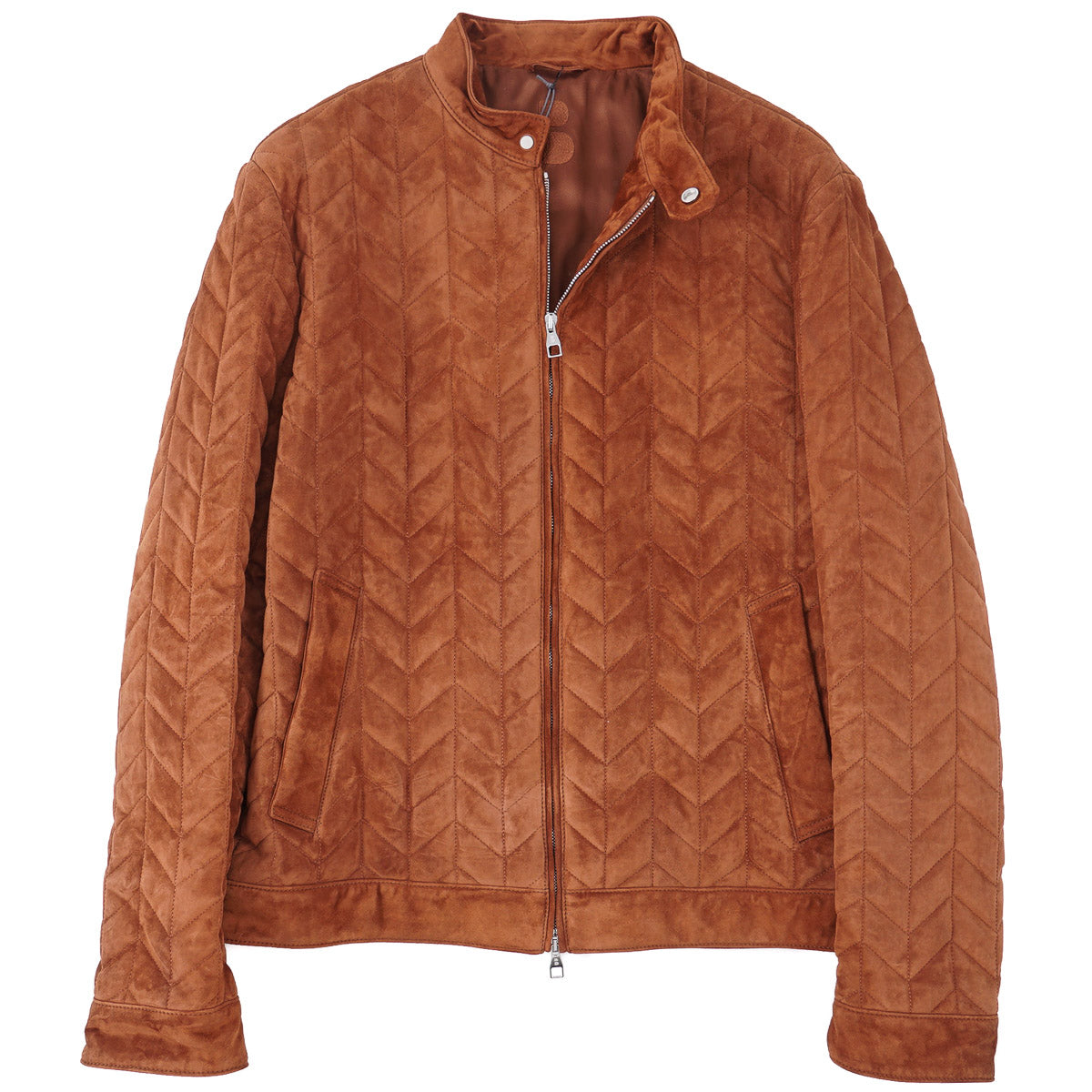 Brett Johnson Quilted Suede Bomber Jacket - Top Shelf Apparel