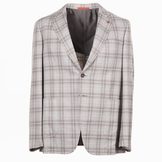 Isaia Slim Wool-Silk-Linen Sport Coat
