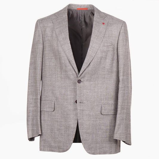 Isaia Woven Wool-Silk-Linen Sport Coat