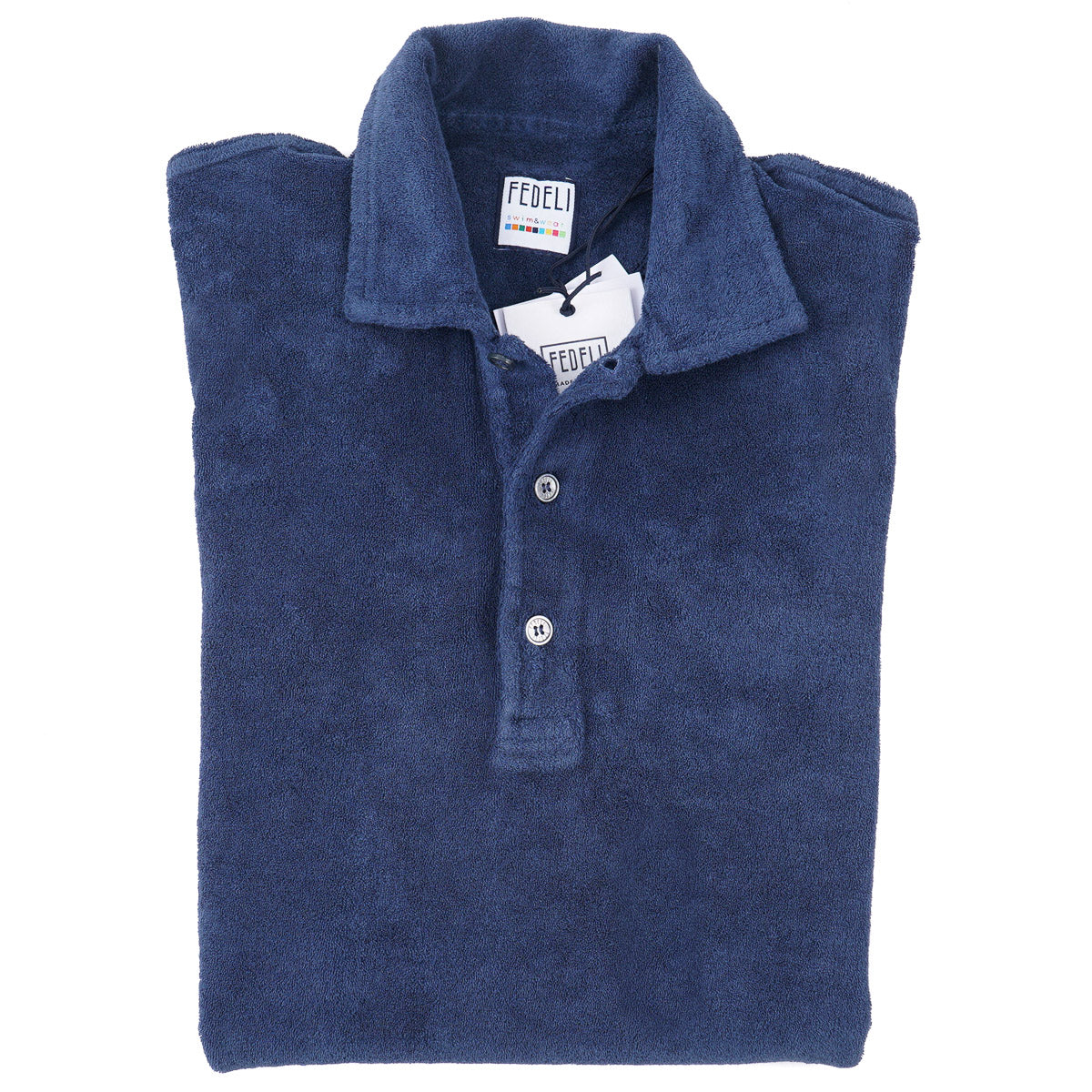 Fedeli Terry Cotton Polo Shirt - Top Shelf Apparel