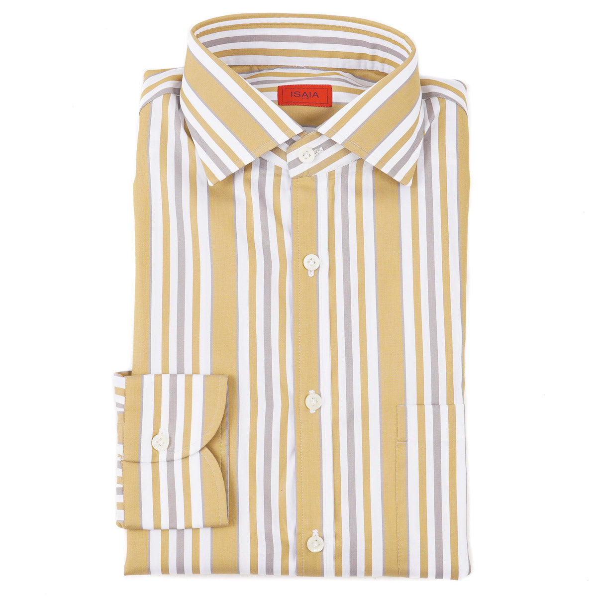 Isaia Tailored-Fit Cotton Dress Shirt