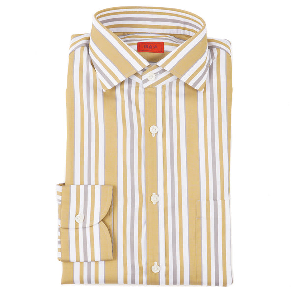 isaia dress shirts Isaia Tailored-Fit Cotton Dress Shirt