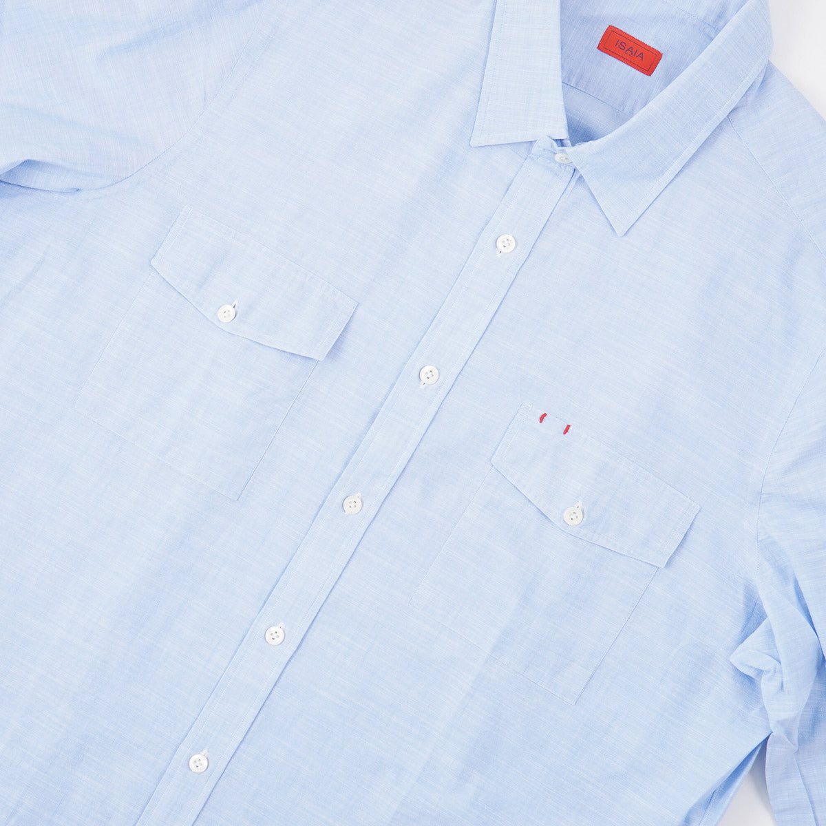 Isaia Woven Cotton Sport Shirt