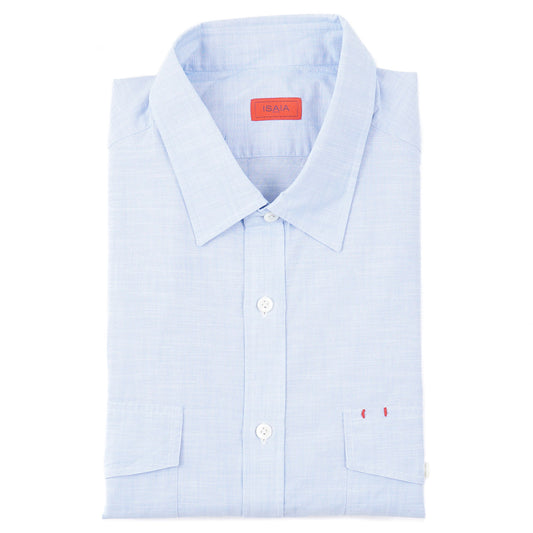 Isaia Woven Cotton Sport Shirt