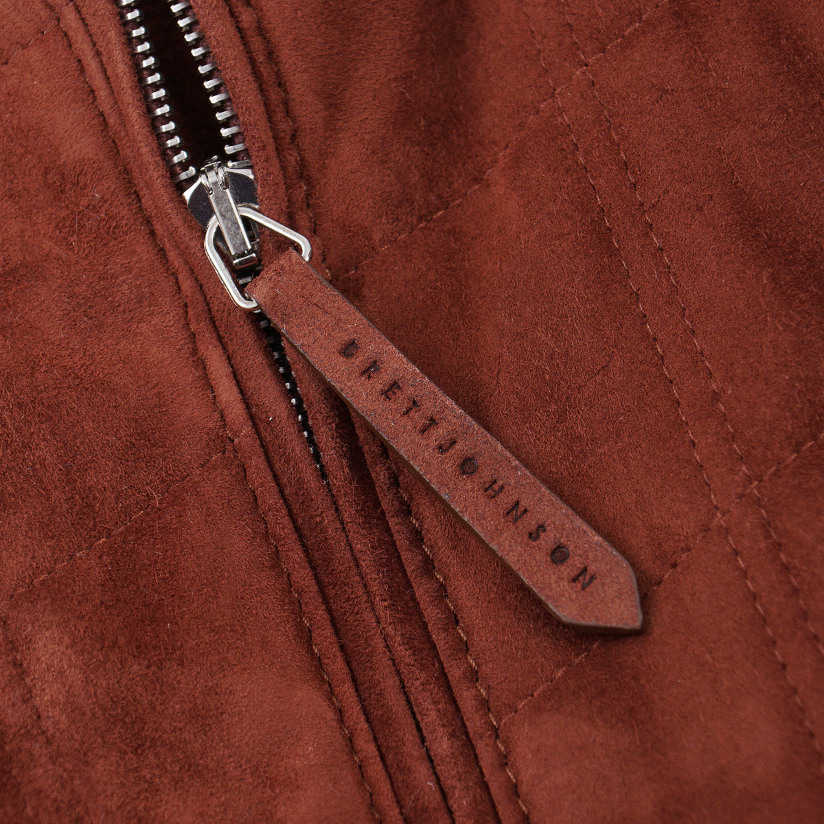 Brett Johnson Quilted Suede Hooded Jacket - Top Shelf Apparel