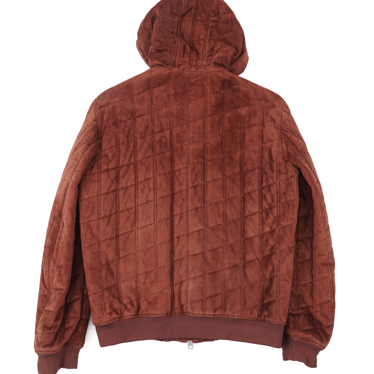 Brett Johnson Quilted Suede Hooded Jacket - Top Shelf Apparel