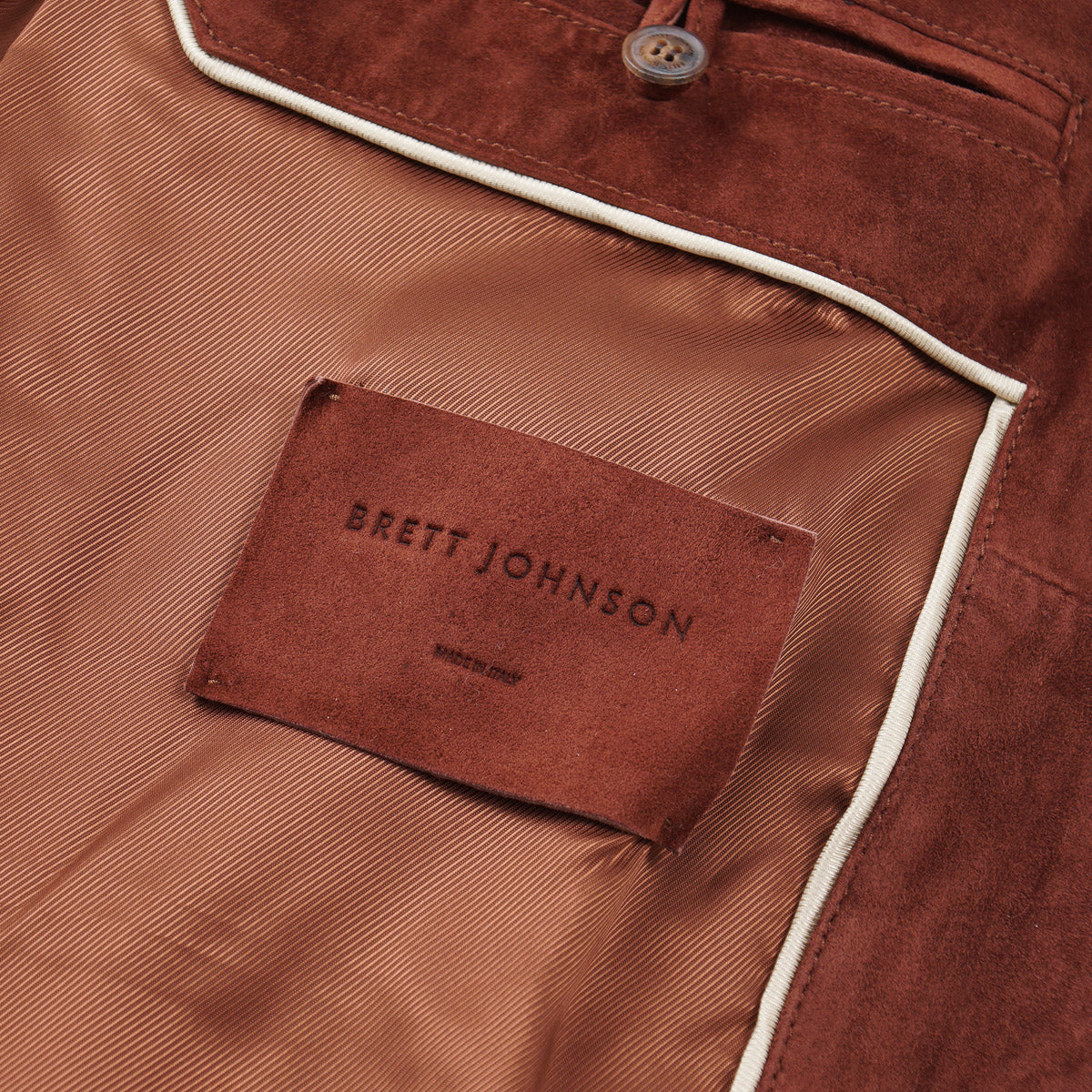 Brett Johnson Quilted Suede Hooded Jacket - Top Shelf Apparel