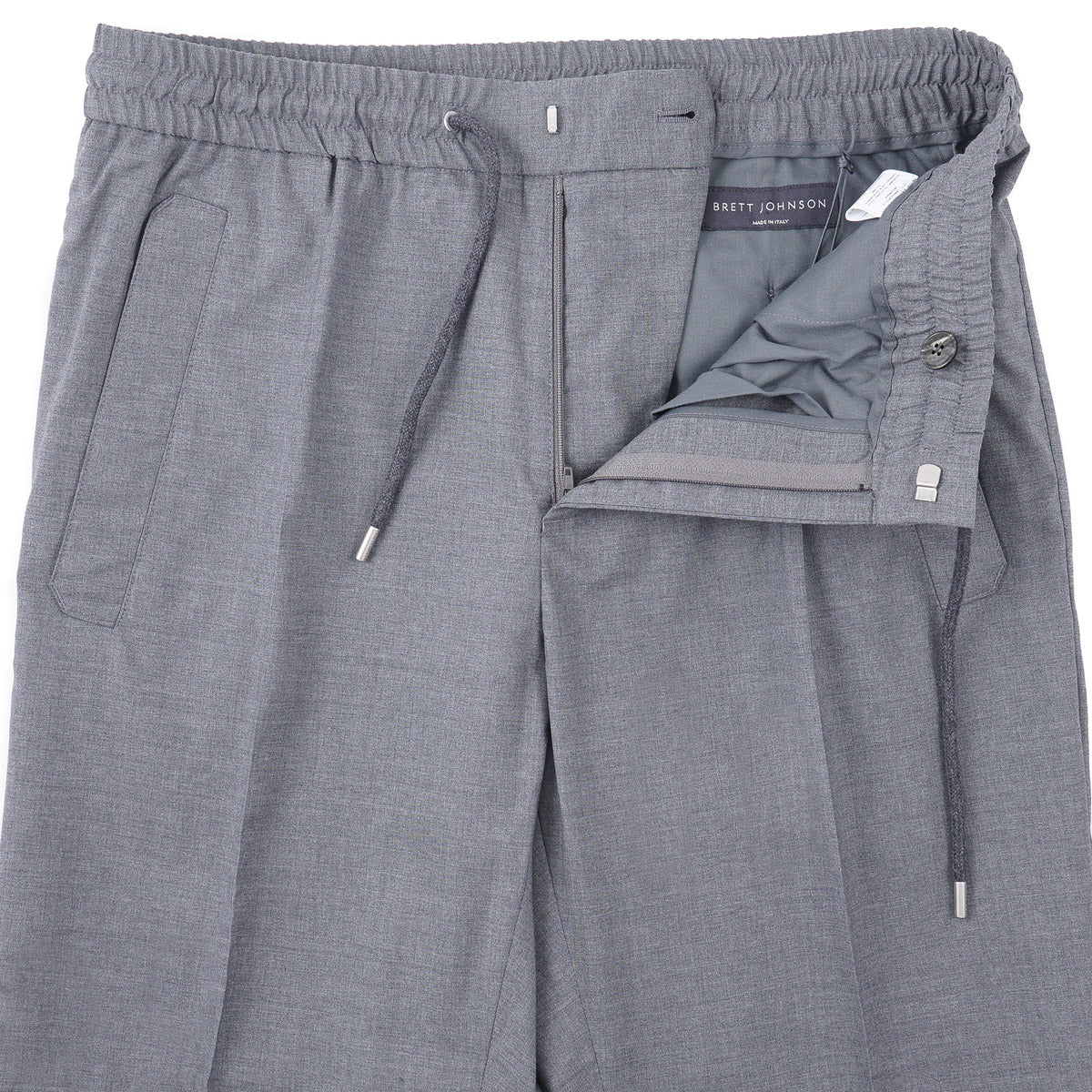 Brett Johnson Wool Drawstring Jogger Pants