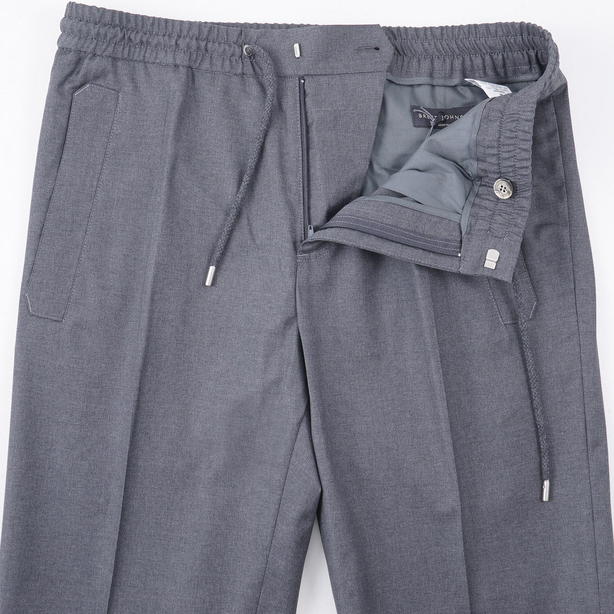 Brett Johnson Wool Drawstring Jogger Pants