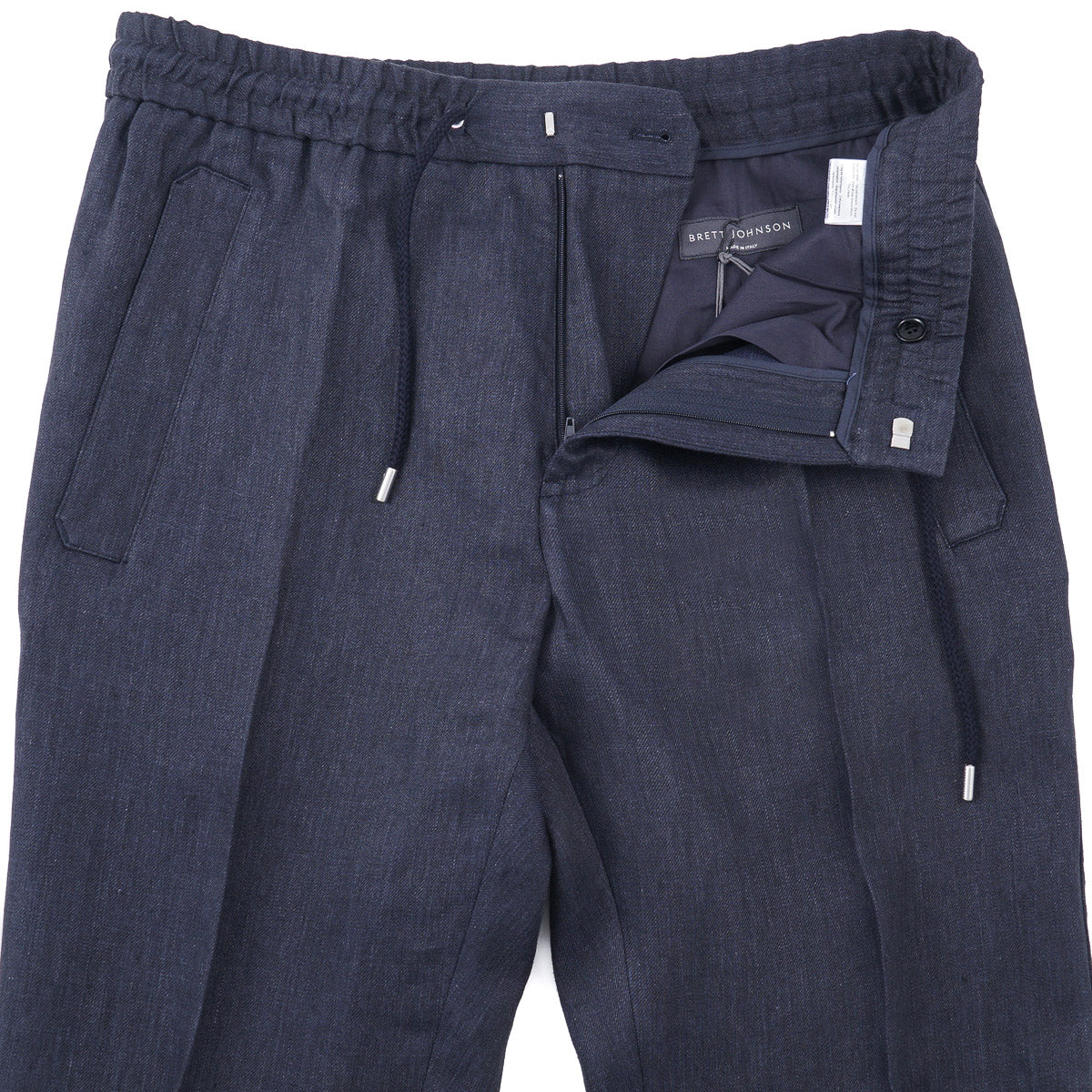 Brett Johnson Linen Drawstring Jogger Pants - Top Shelf Apparel