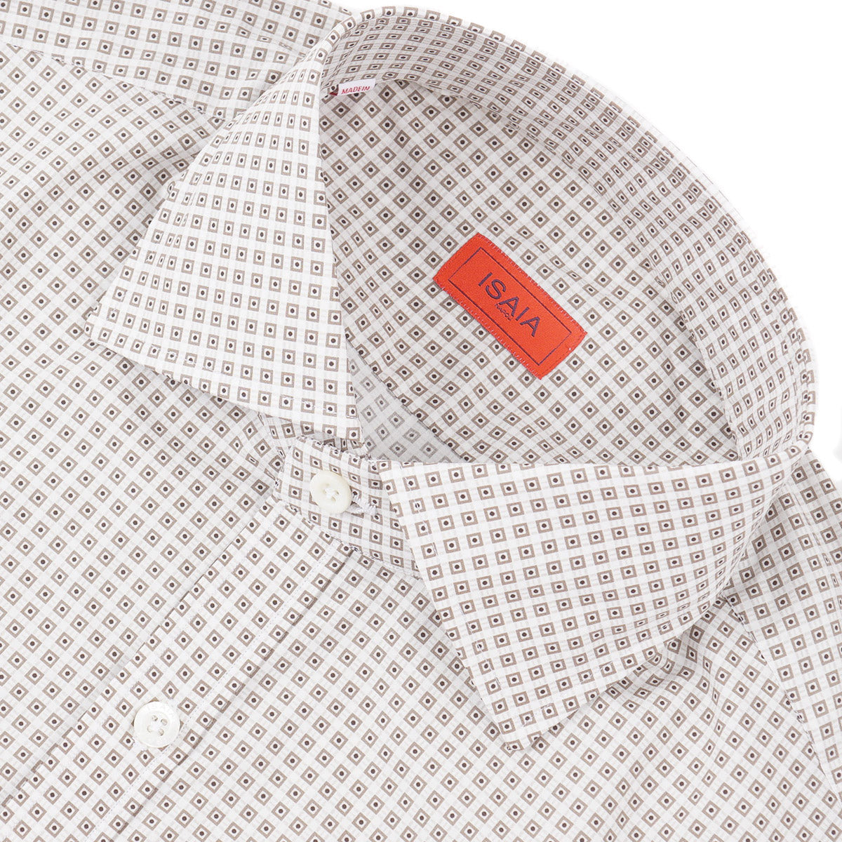 Isaia Printed Cotton Dress Shirt - Top Shelf Apparel