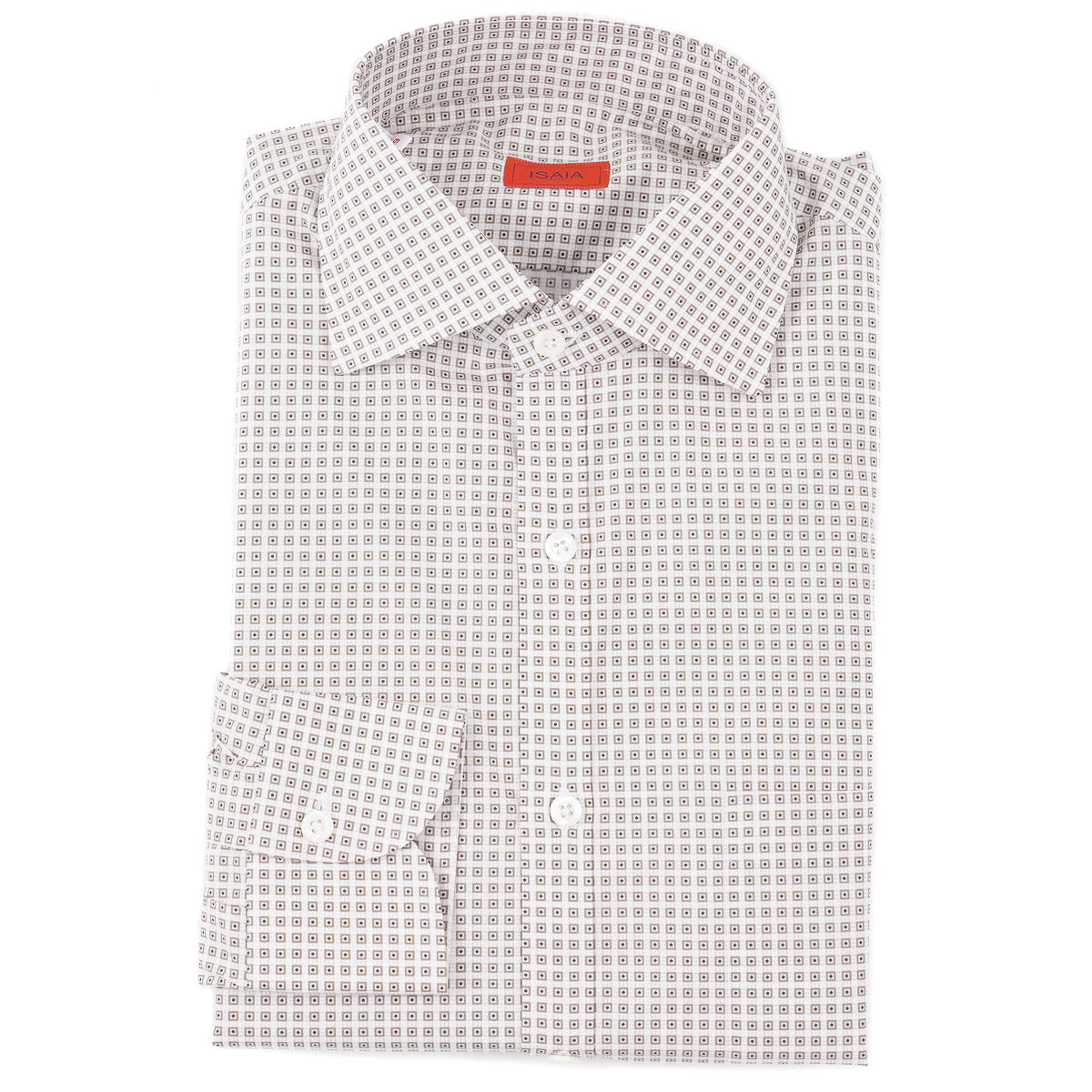 Isaia Printed Cotton Dress Shirt - Top Shelf Apparel