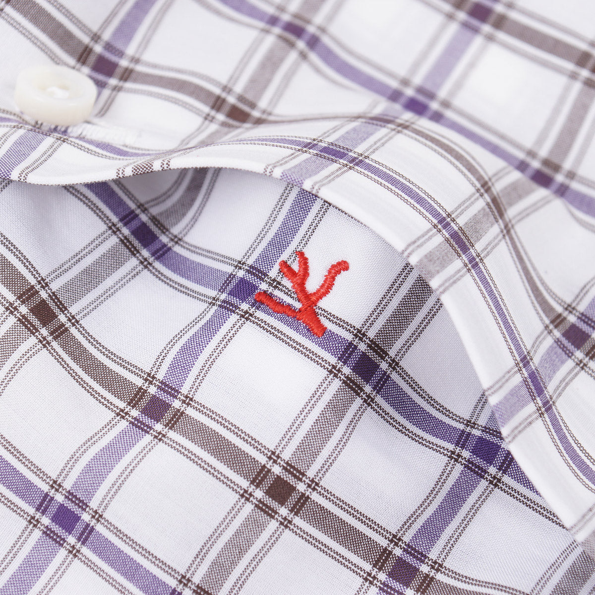 Isaia Tailored-Fit 'Mix' Cotton Shirt