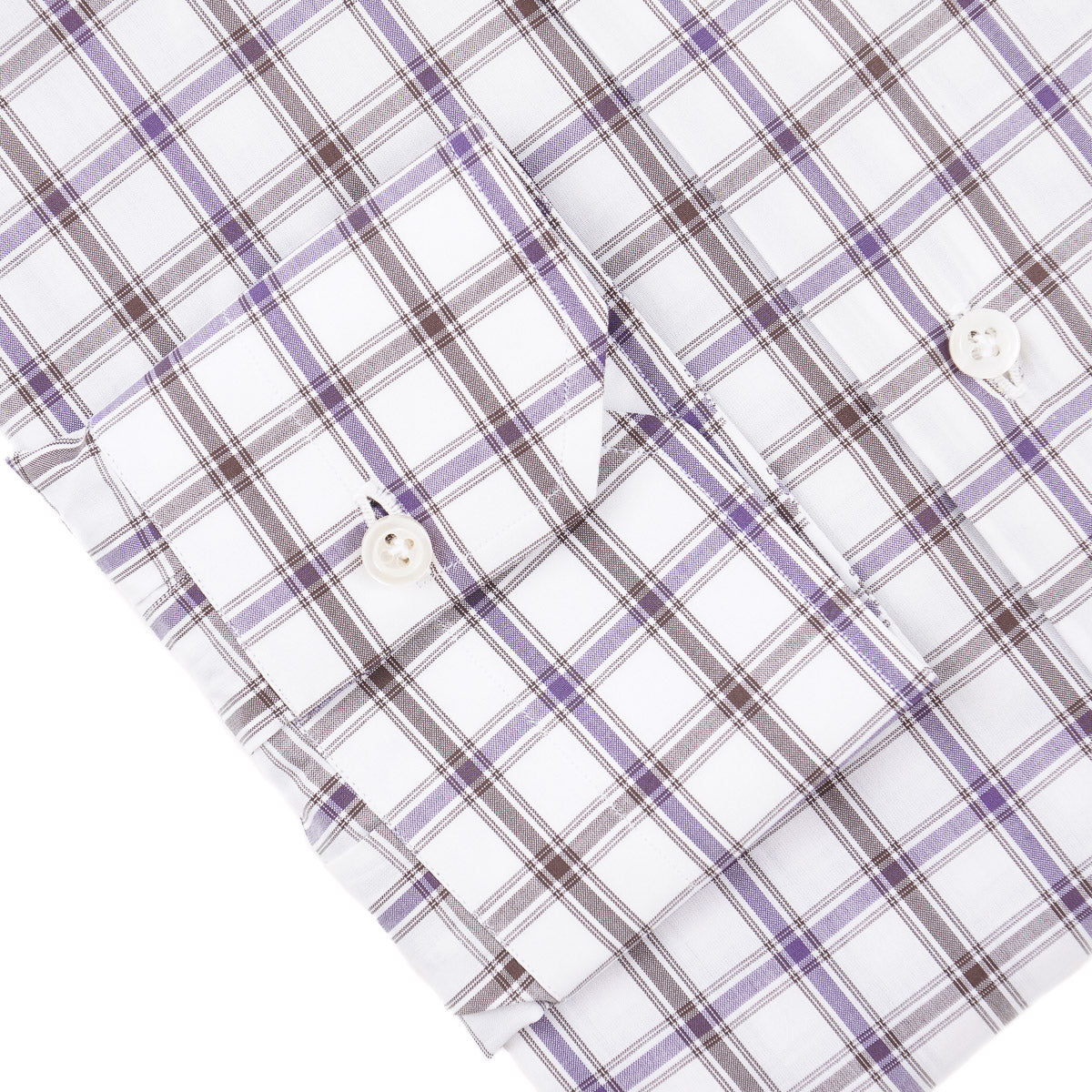 Isaia Tailored-Fit 'Mix' Cotton Shirt