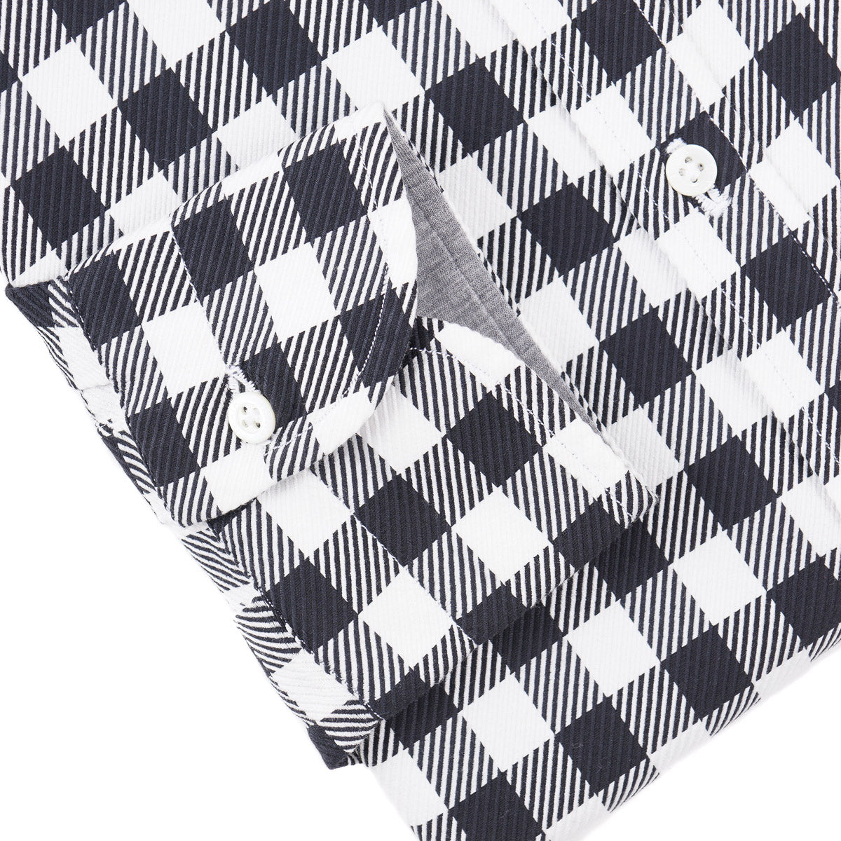 Isaia Tailored-Fit Twill Cotton Shirt