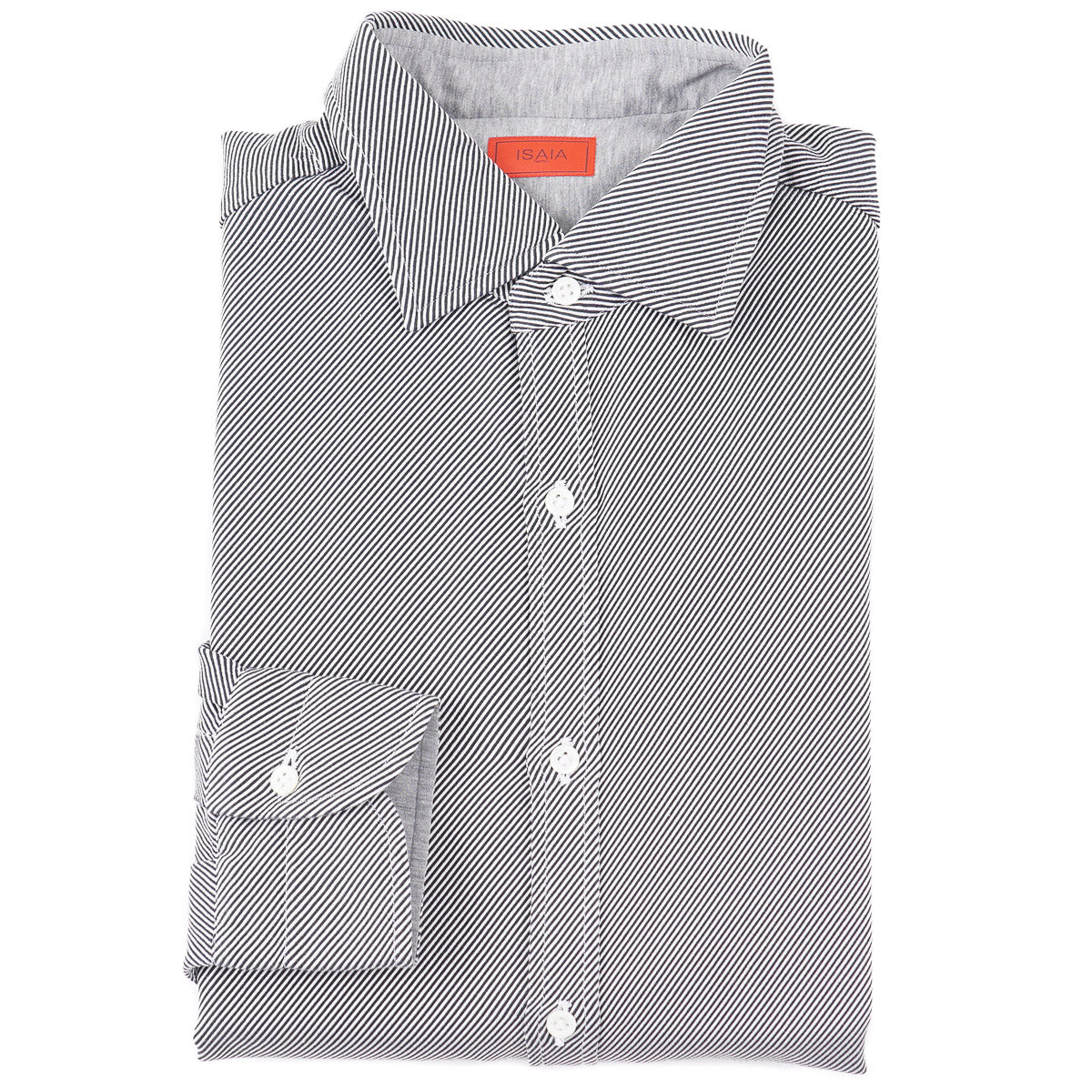 Isaia Tailored-Fit Twill Cotton Shirt