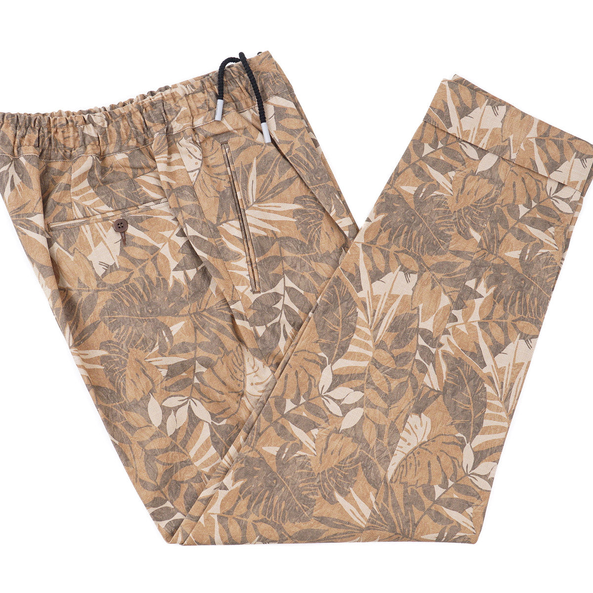 Sartorio Floral Print Drawstring Pants